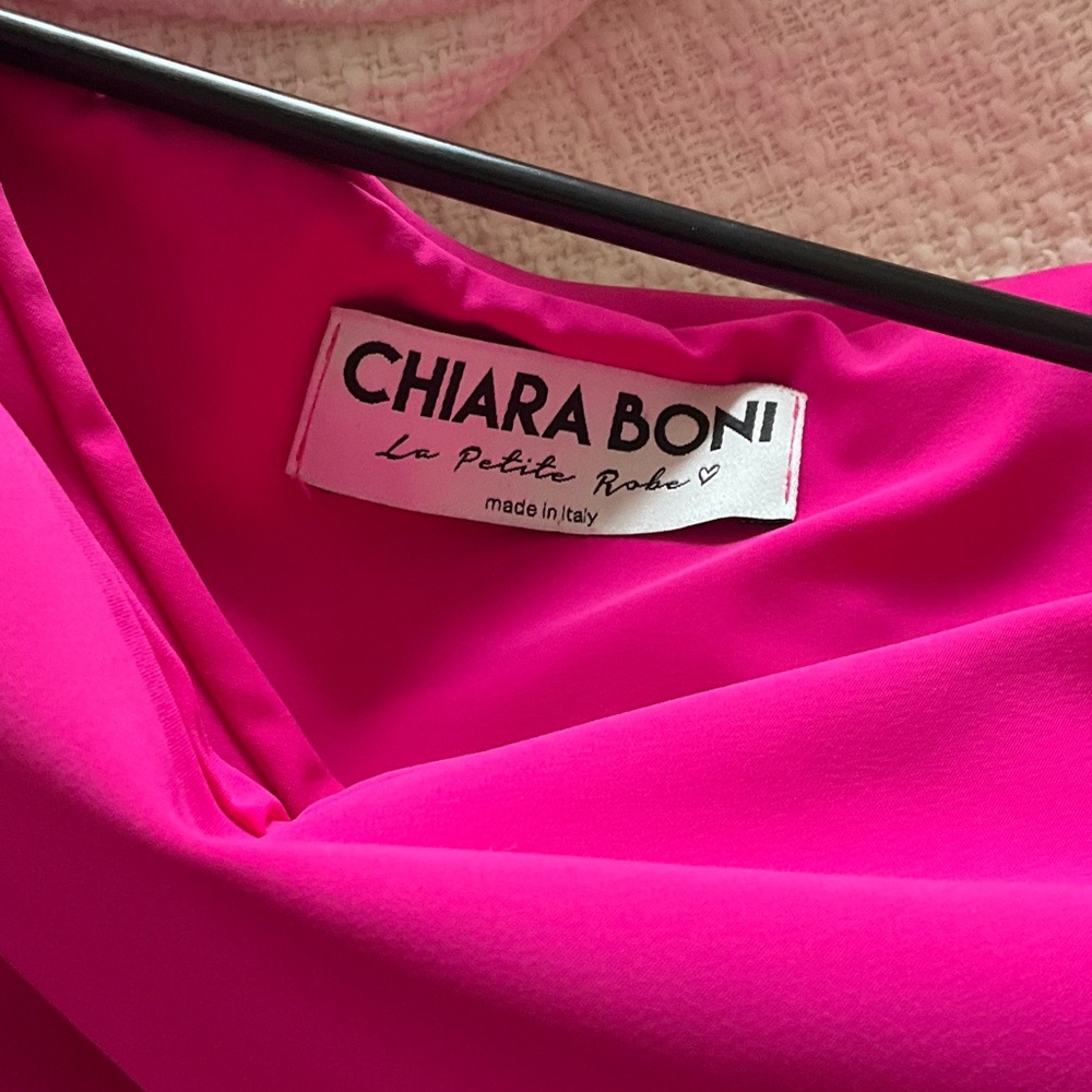 Chiara Boni Fuchsia One Shoulder Dress - Picture 5 of 7